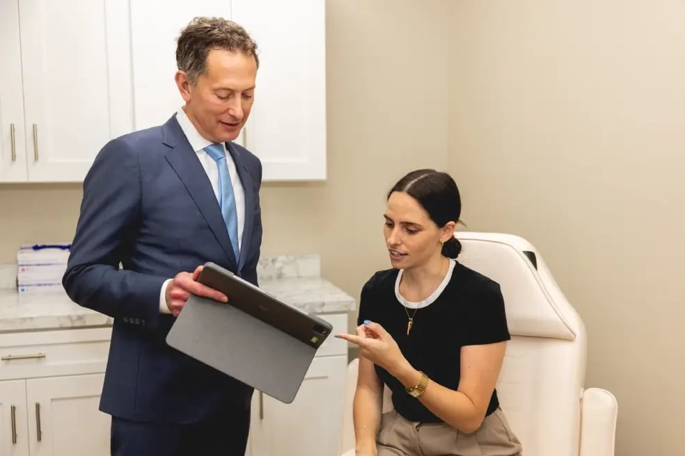 Physician speaking with a patient